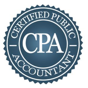 A seal that says certified public accountant on it