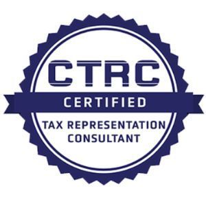 A ctrc certified tax representation consultant logo