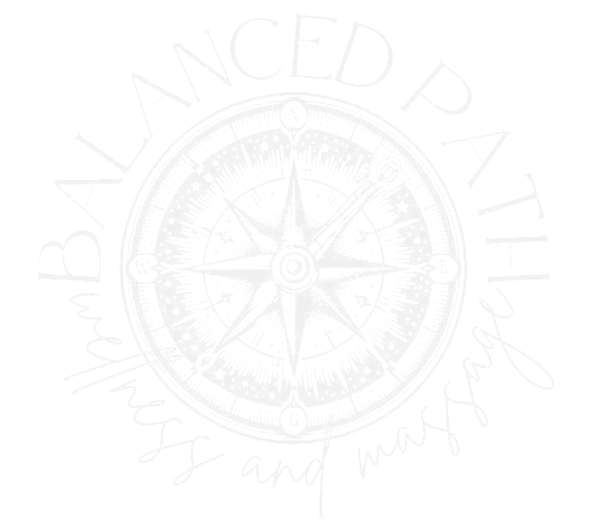 White compass design with 
