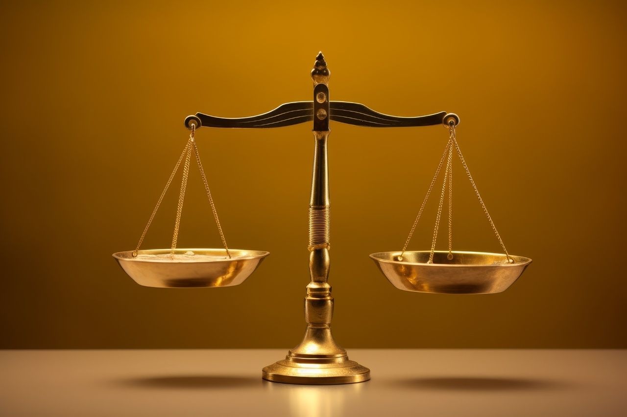 golden scales of justice