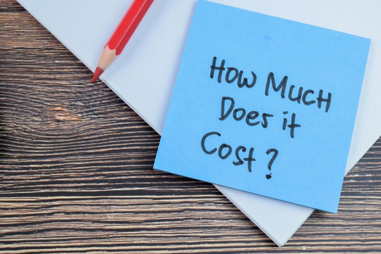 How Much Does it Cost write on sticky notes