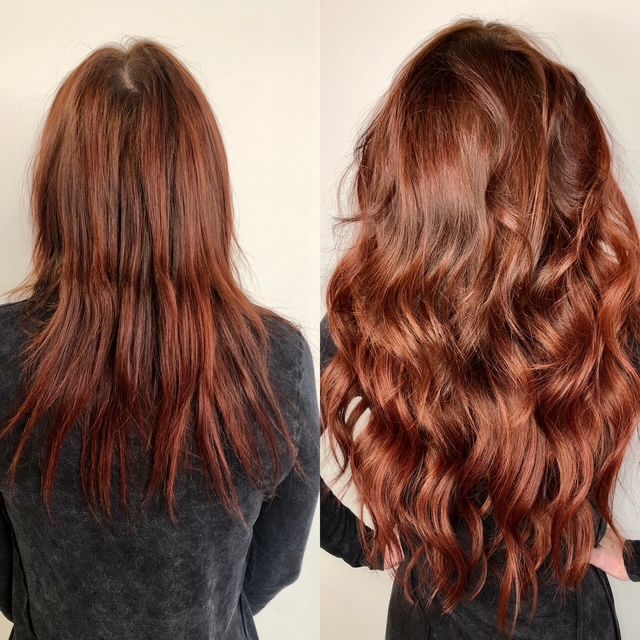 Hair Extensions Before & After Photo