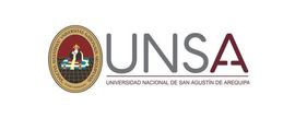 Logotipo de la Universidad Nacional de San Agustín de Arequipa (UNSA), con un emblema ovalado y las siglas UNSA.