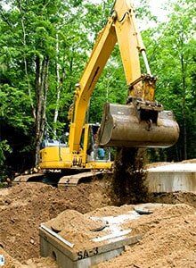Installing Septic Tanks — Industrial septic System Installation in Manassas, VA Installing Septic Tanks — Industrial septic System Installation in Manassas, VA