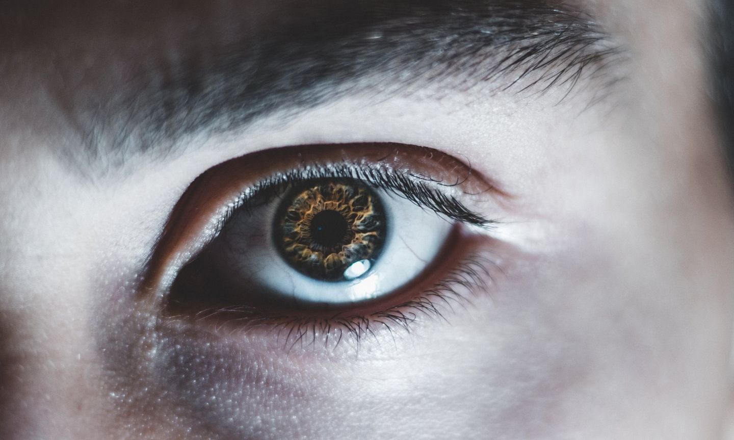 Person Wearing Contact Lens