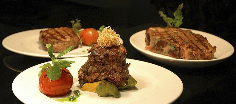 Fillet steak rump steak t-bone steak rib eye steak