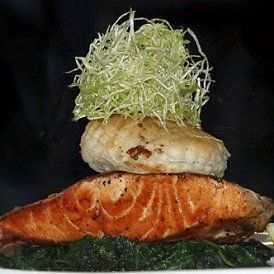 grilled salmon fillet