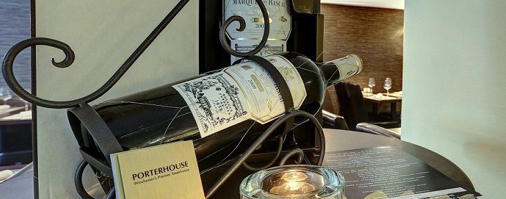 Fine wines at Porterhouse Restaurant Winchester