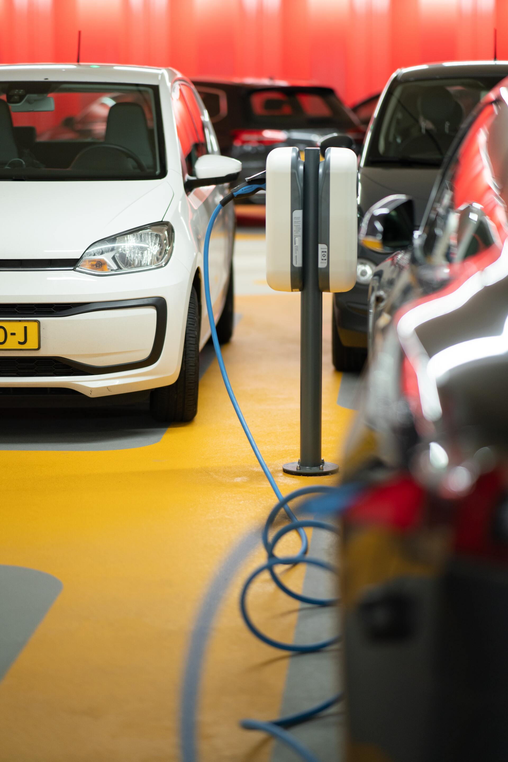 Retail store electric vehicle charging stations