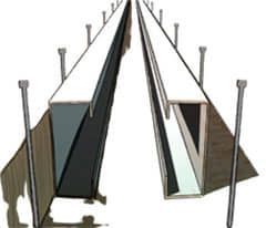 Cimbra para planchas, guarnicione y banquetas