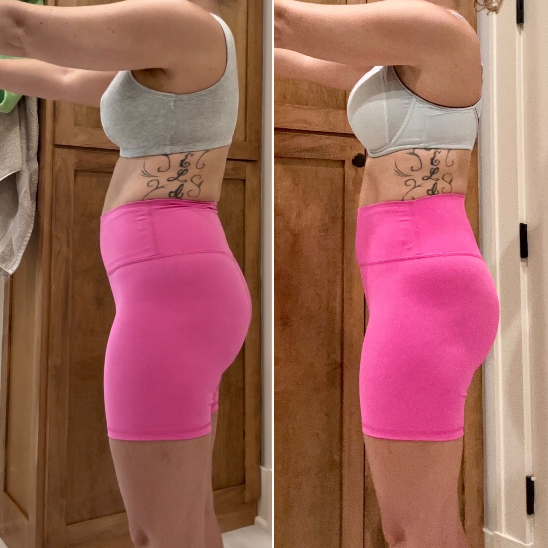 Before and after transformation.