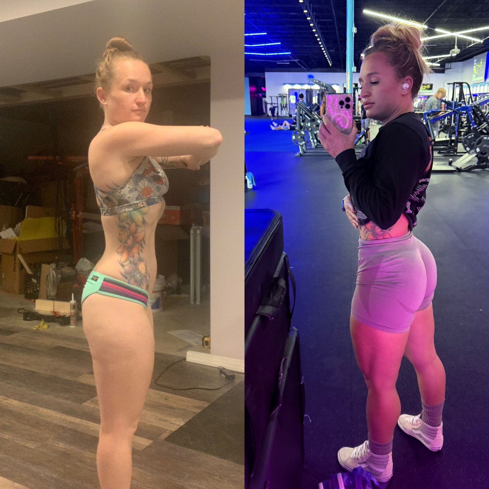 Before and after transformation.