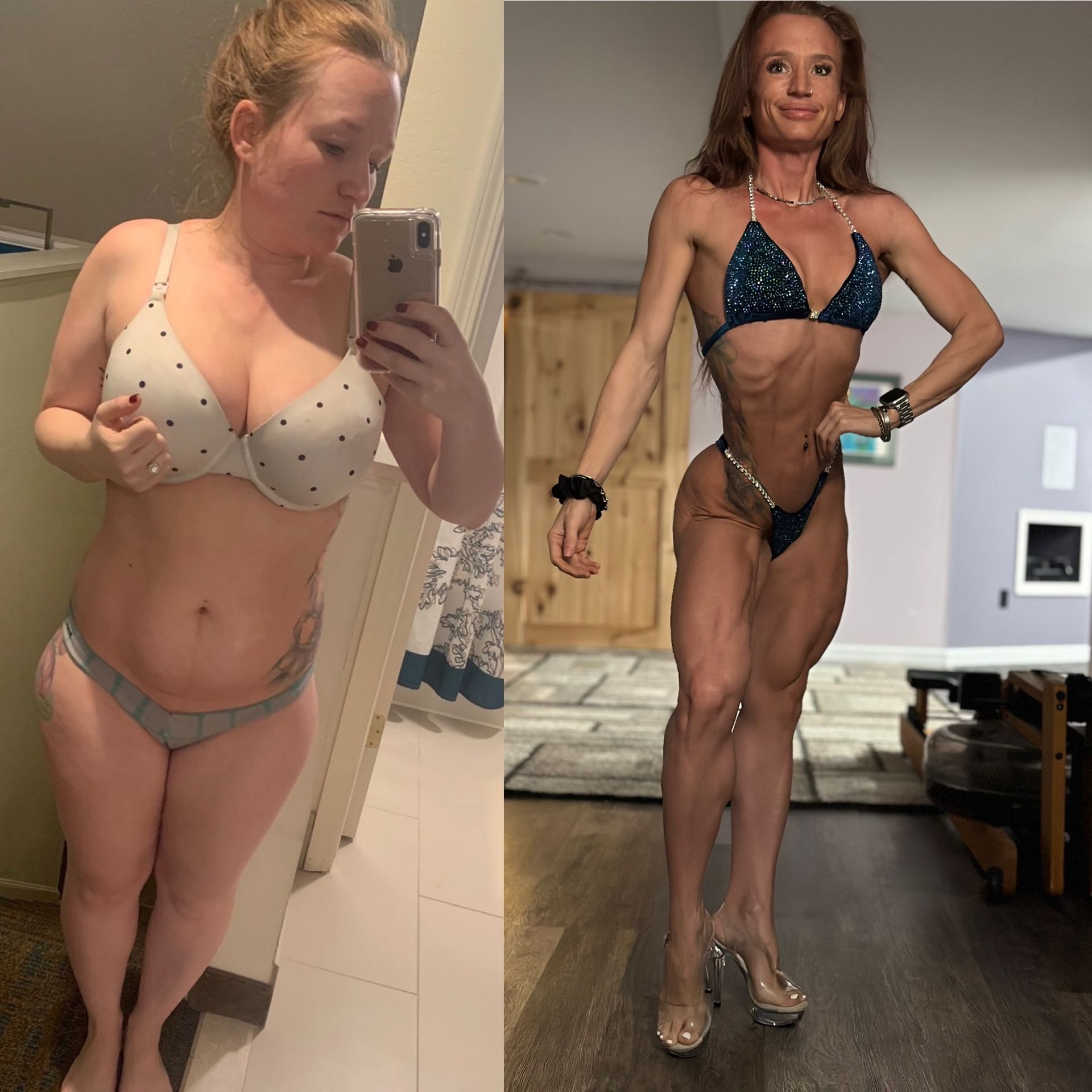 Before and after transformation.