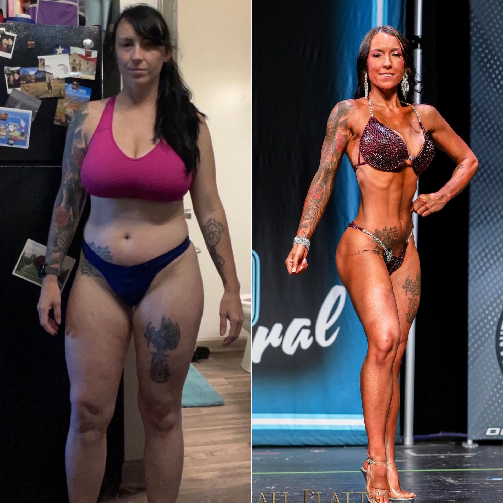 Before and after transformation.