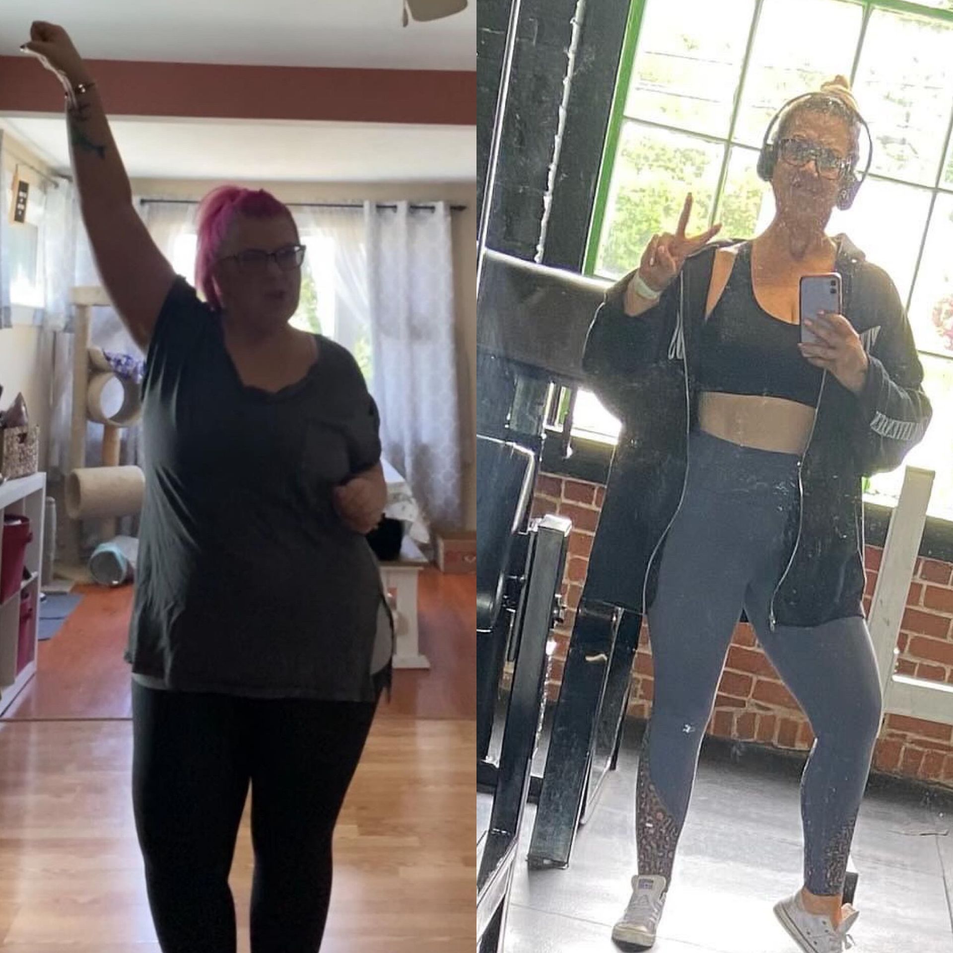 Before and after transformation.