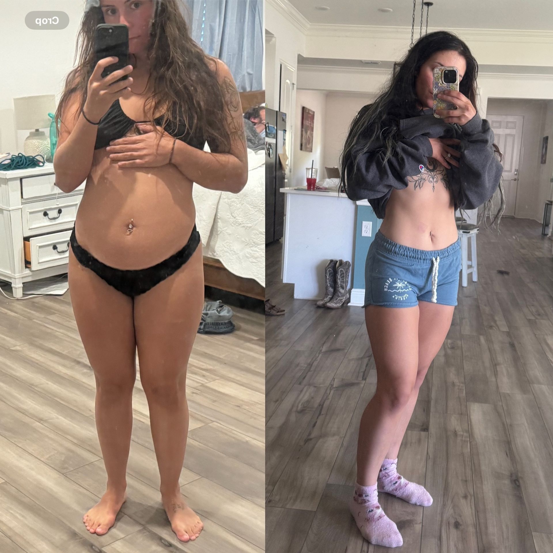 Before and after transformation.