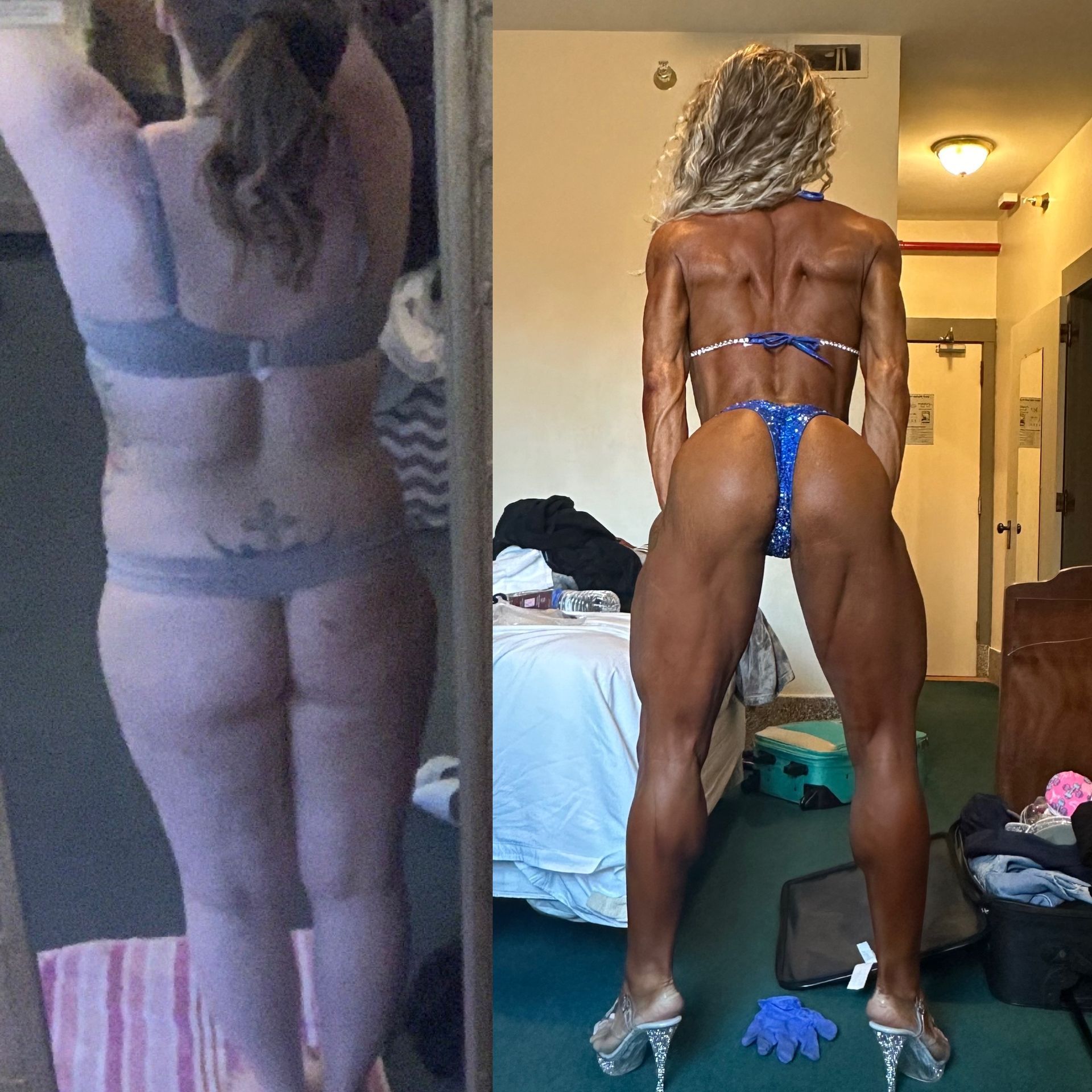 Before and after transformation.