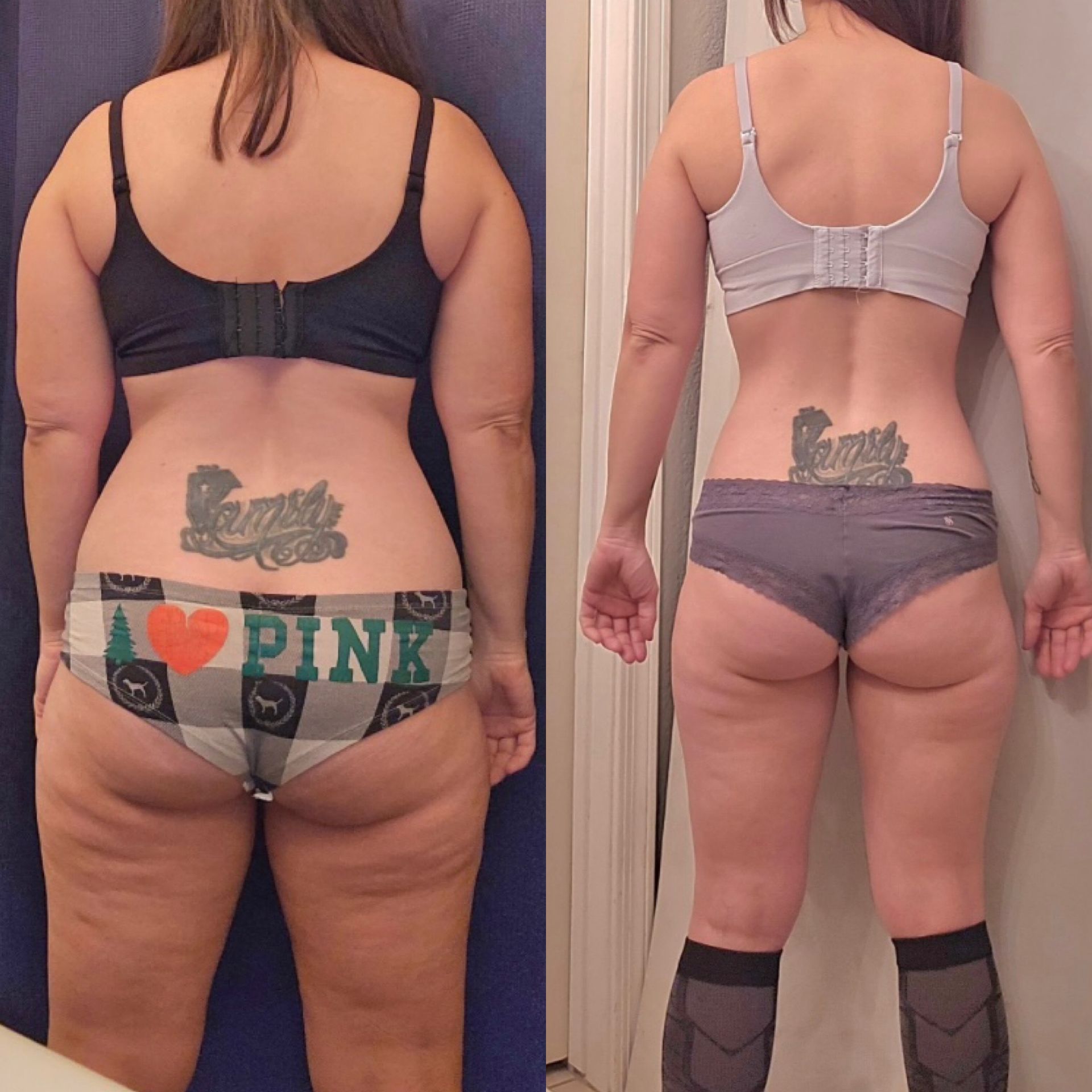 Before and after transformation.