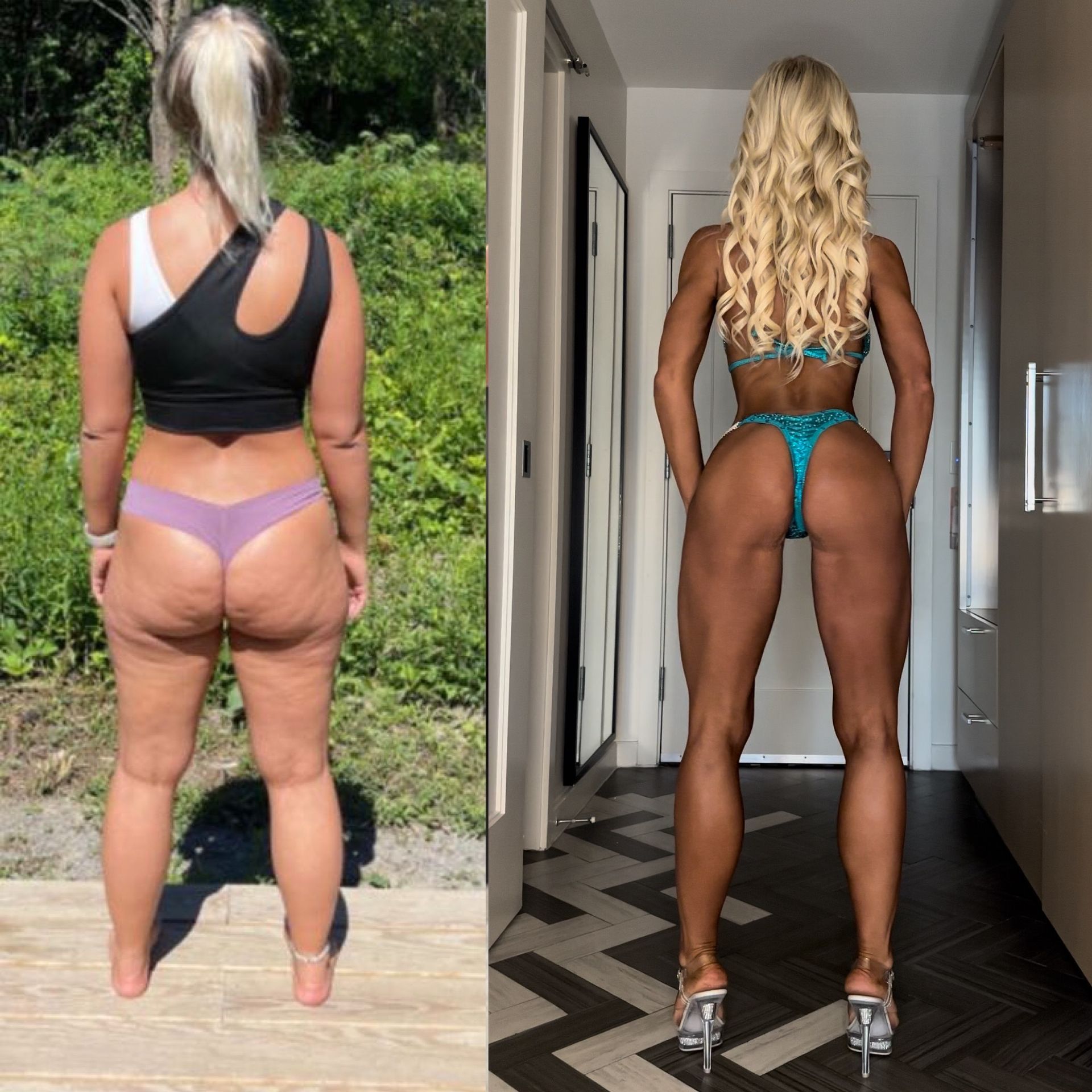 Before and after transformation.