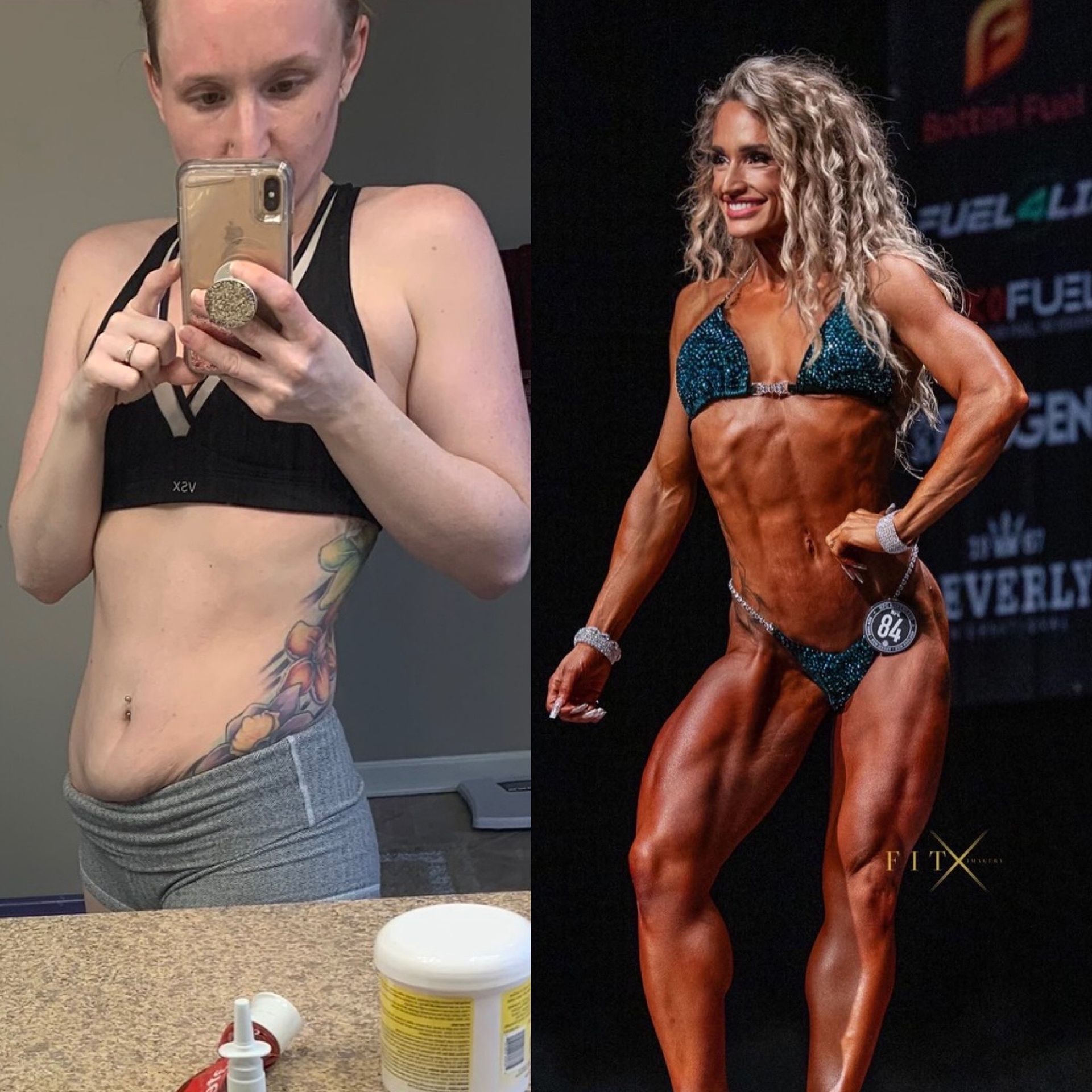 Before and after transformation.