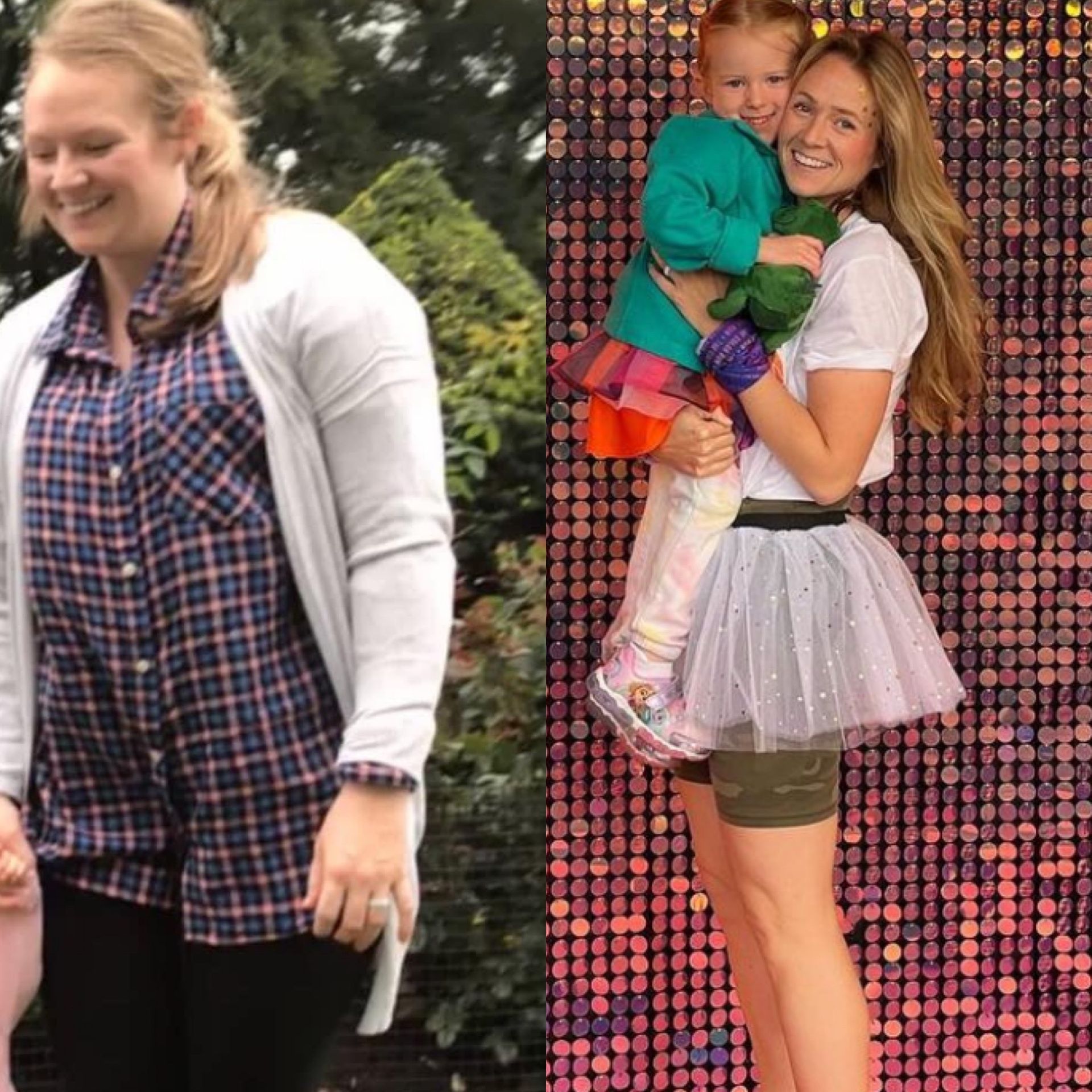 Before and after transformation.