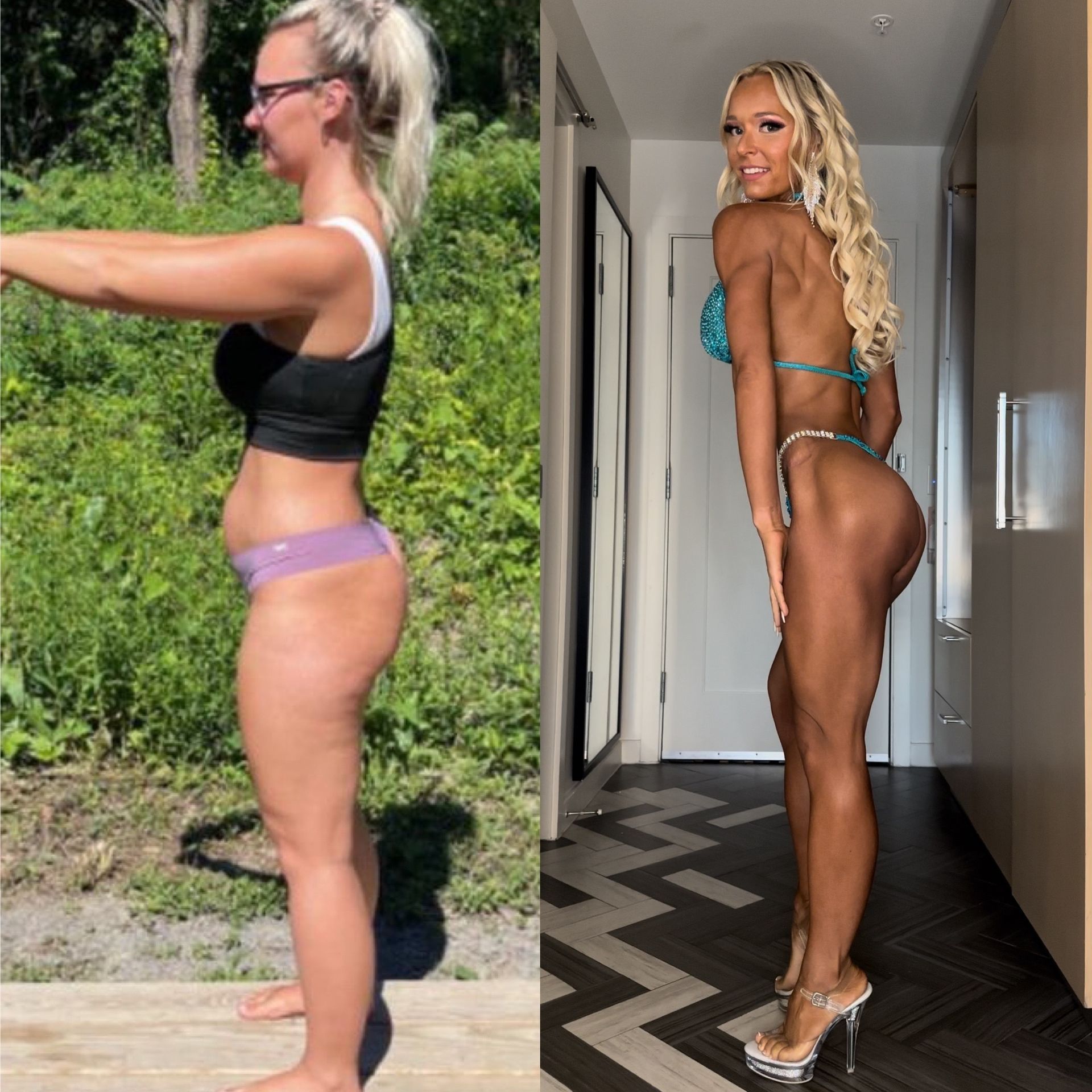 Before and after transformation.