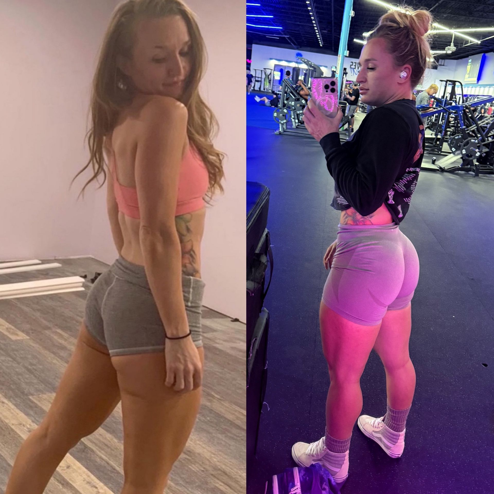 Before and after transformation.