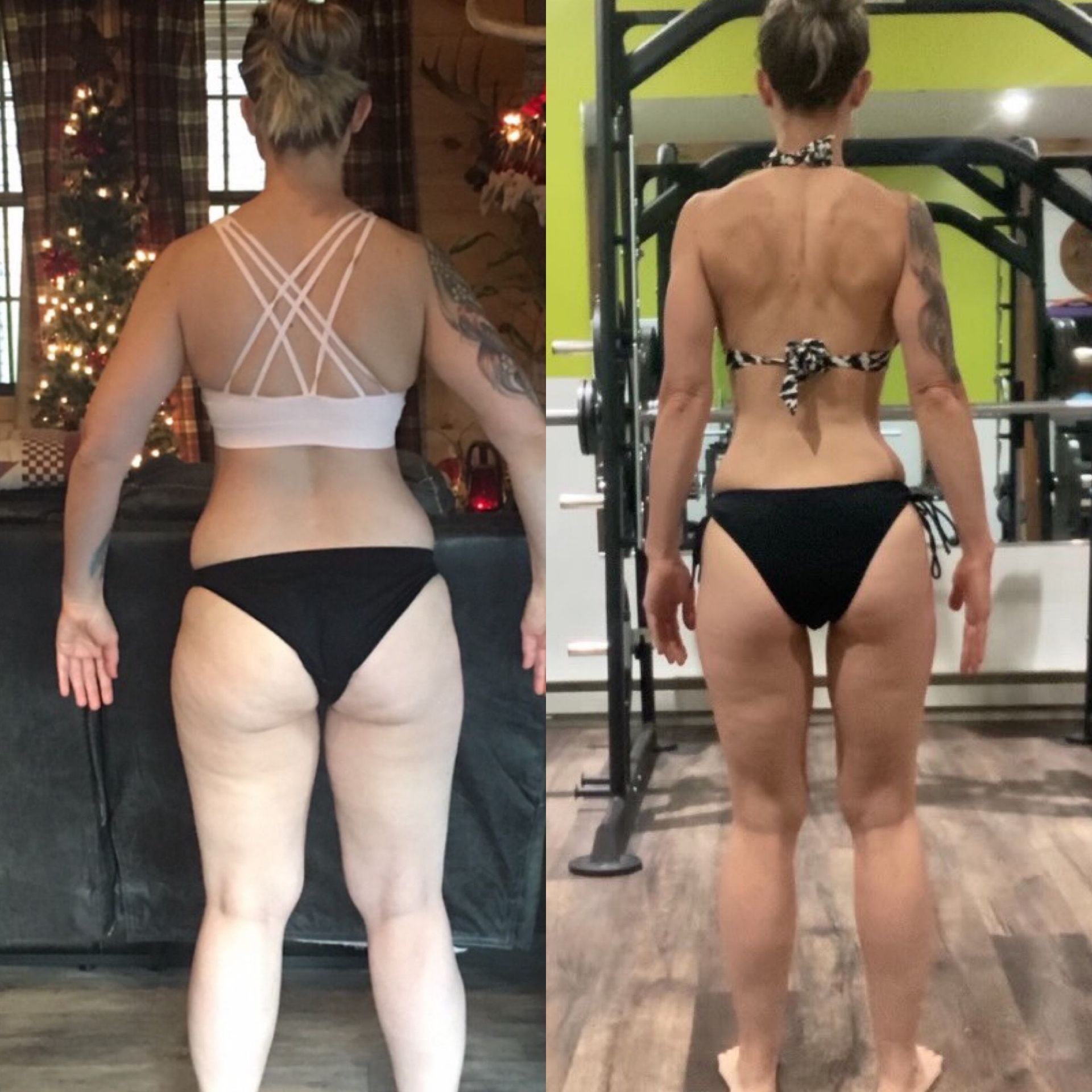 Before and after transformation.