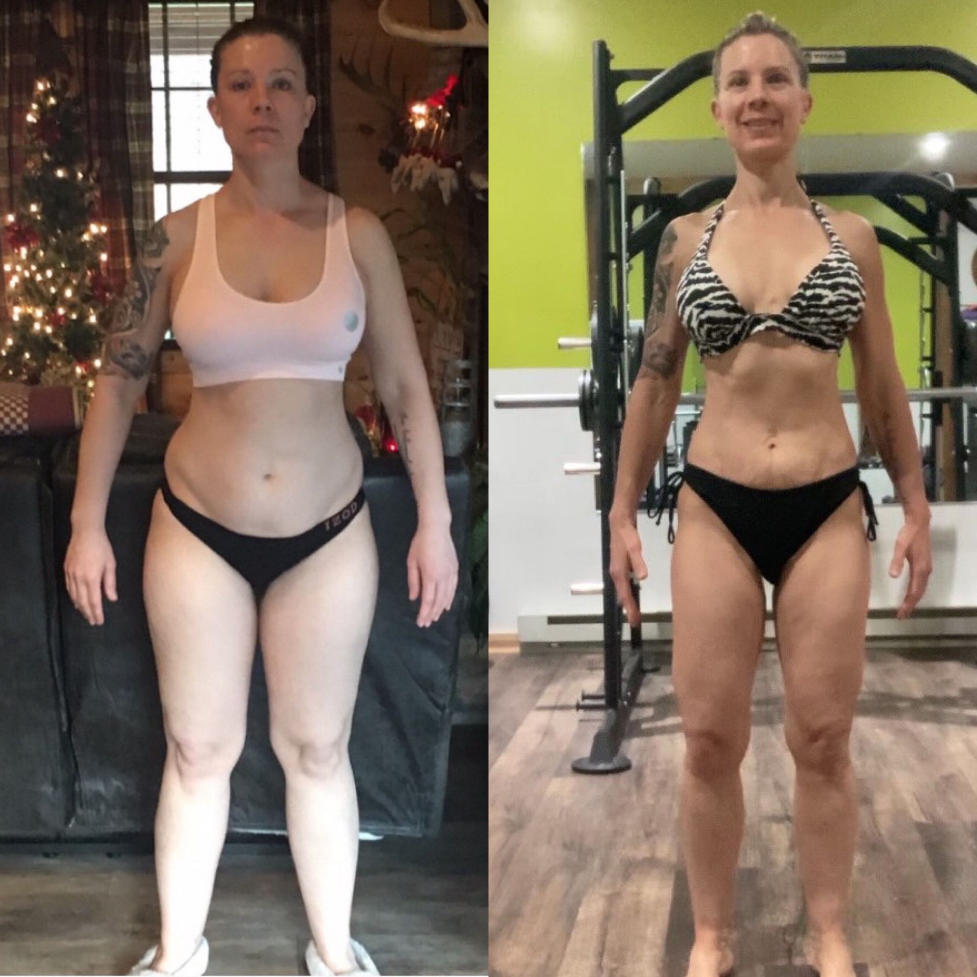 Before and after transformation.