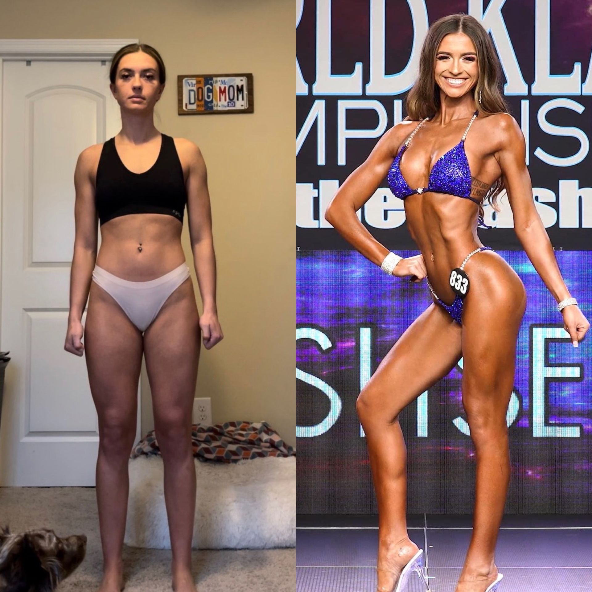 Before and after transformation.