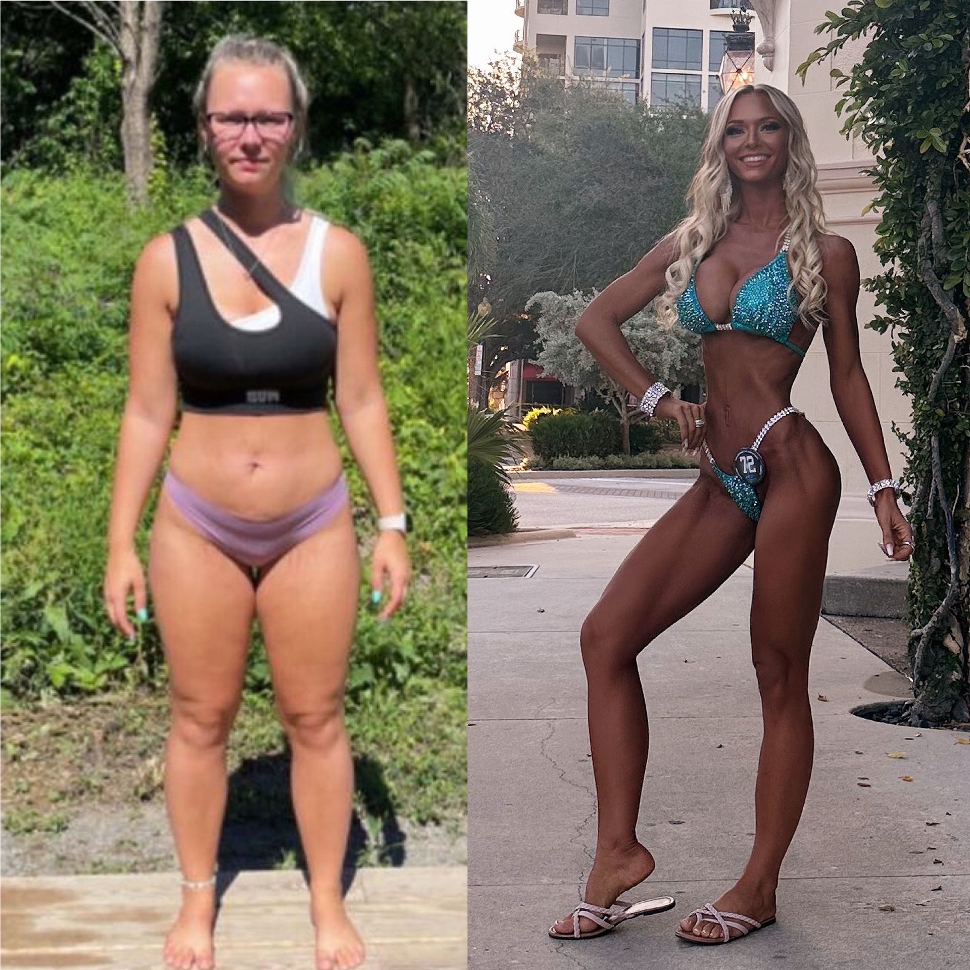 Before and after transformation.