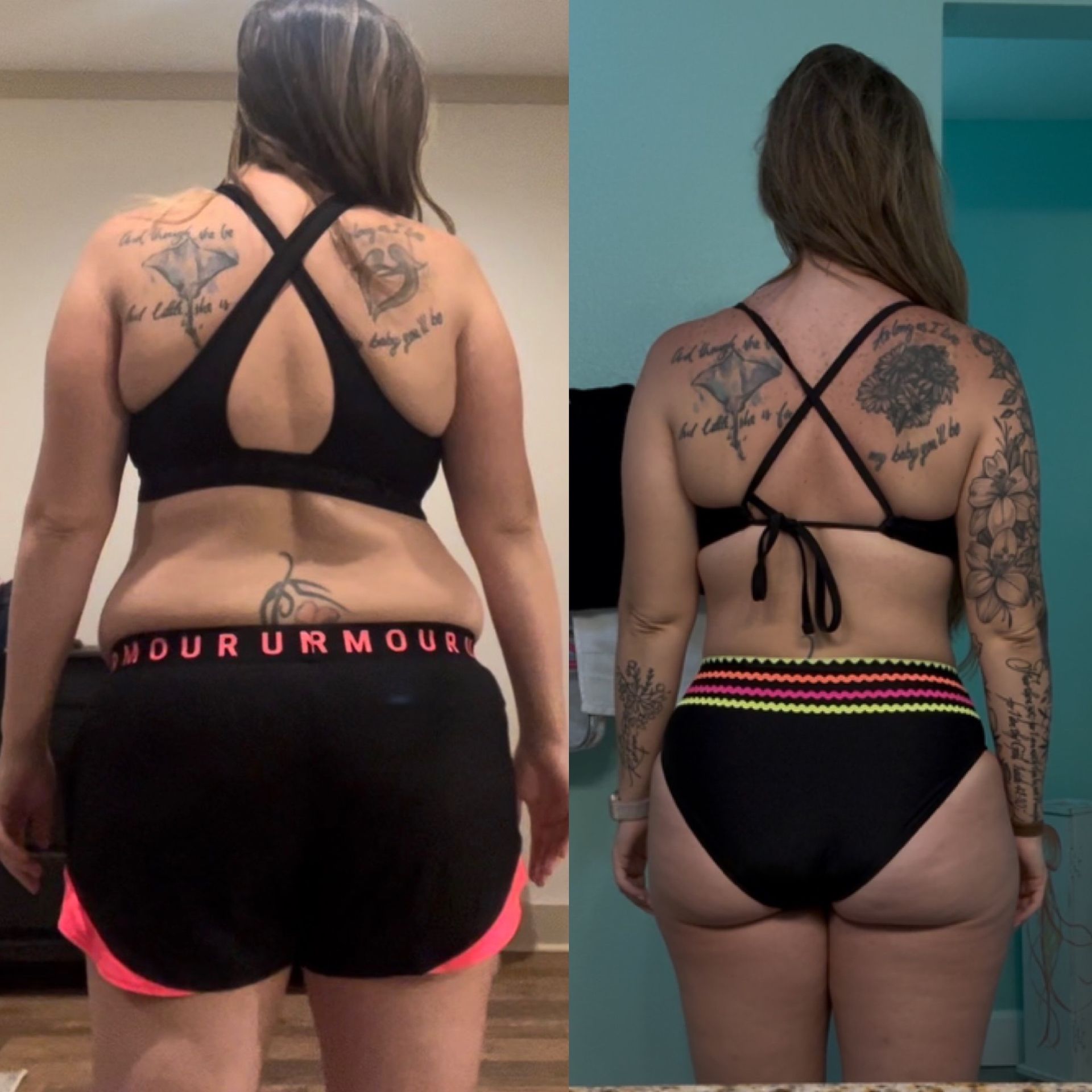 Before and after transformation.