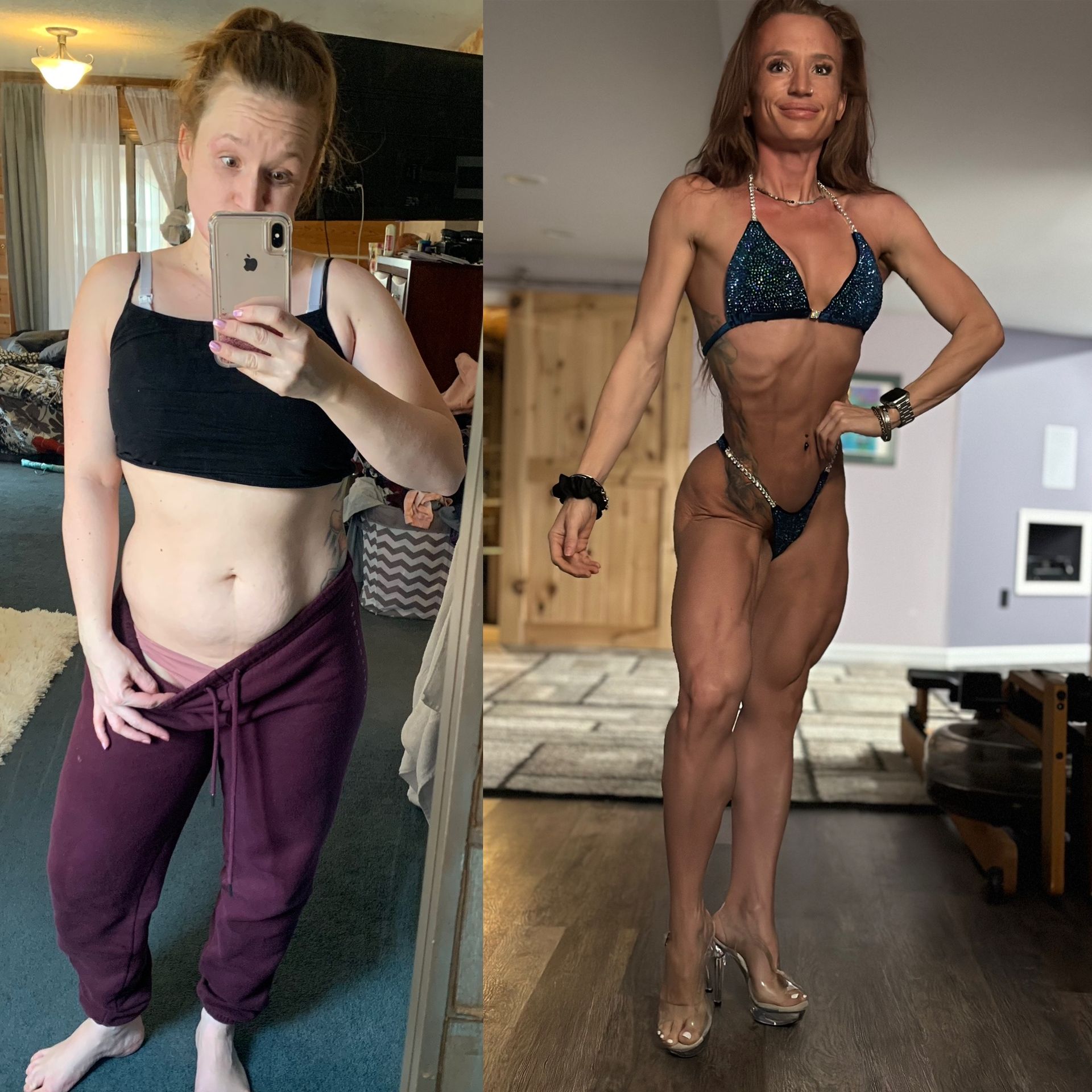 Before and after transformation.