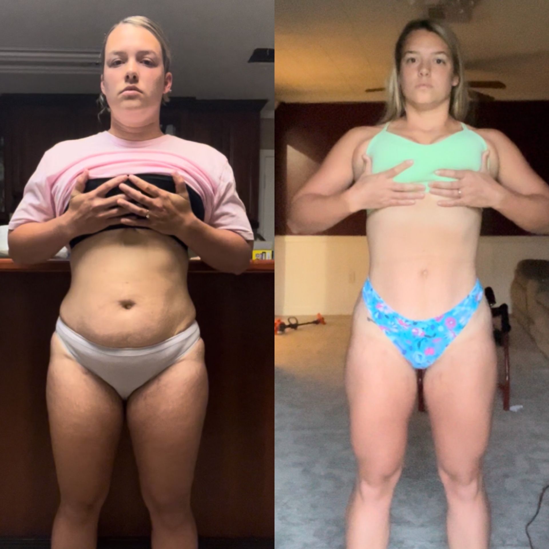 Before and after transformation.