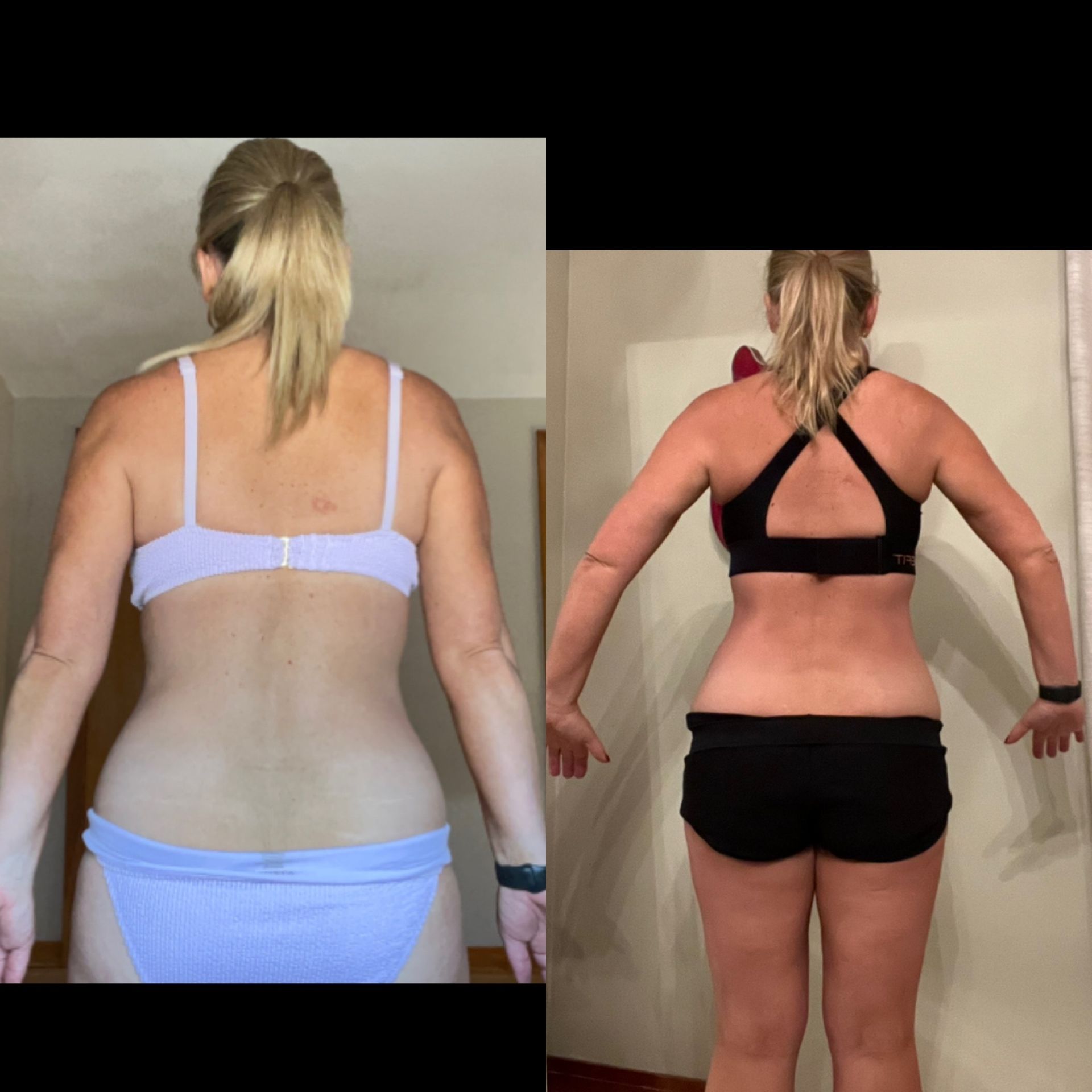 Before and after transformation.