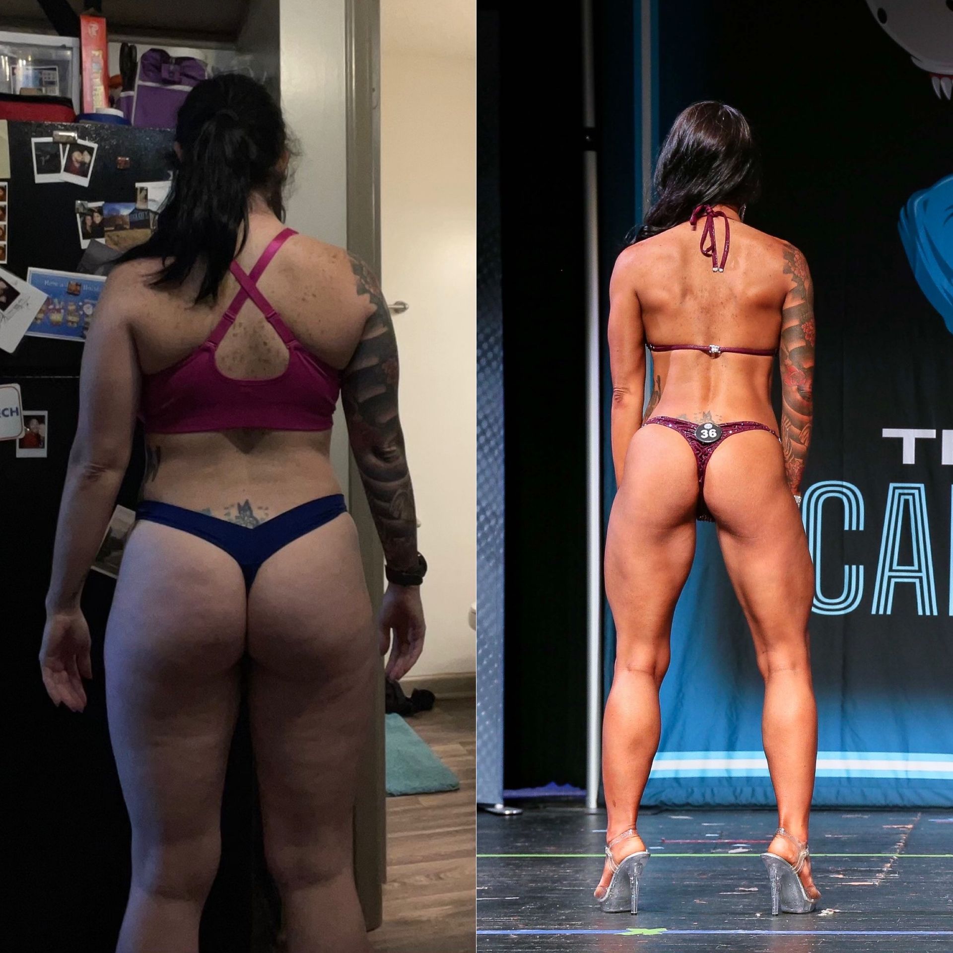 Before and after transformation.