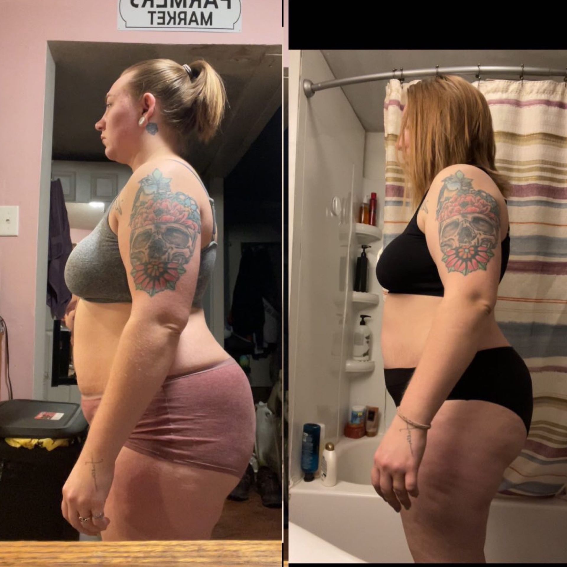 Before and after transformation.