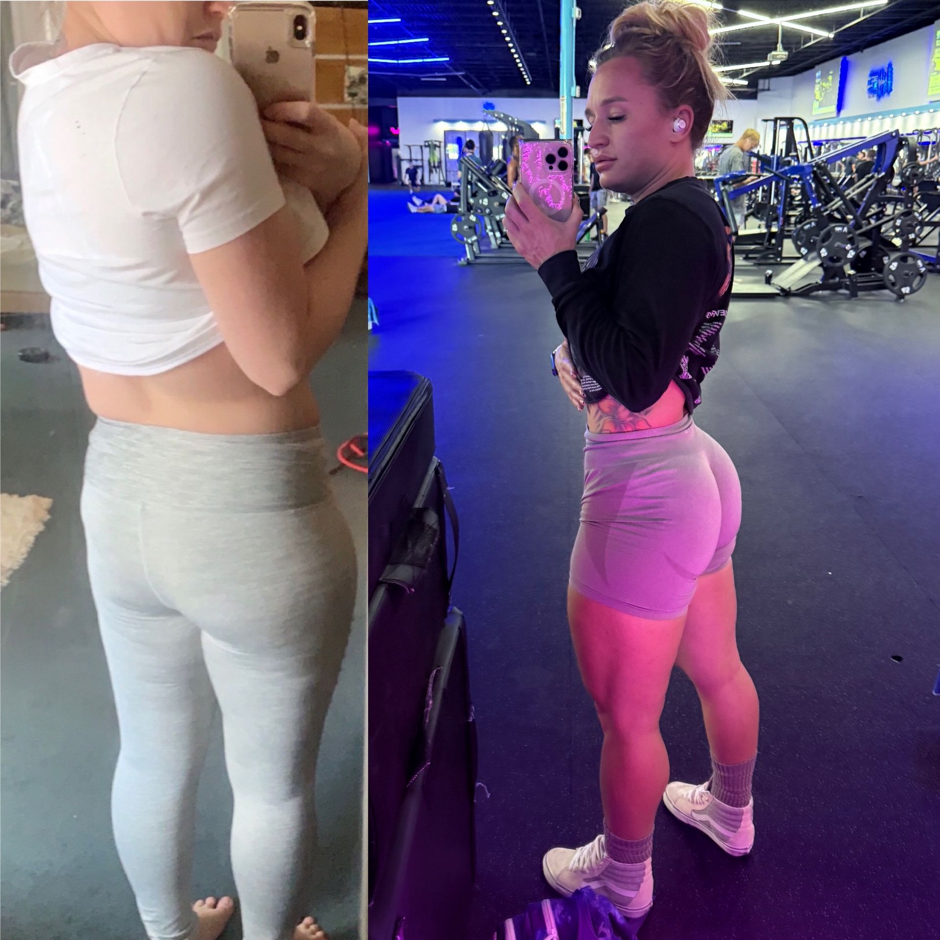 Before and after transformation.