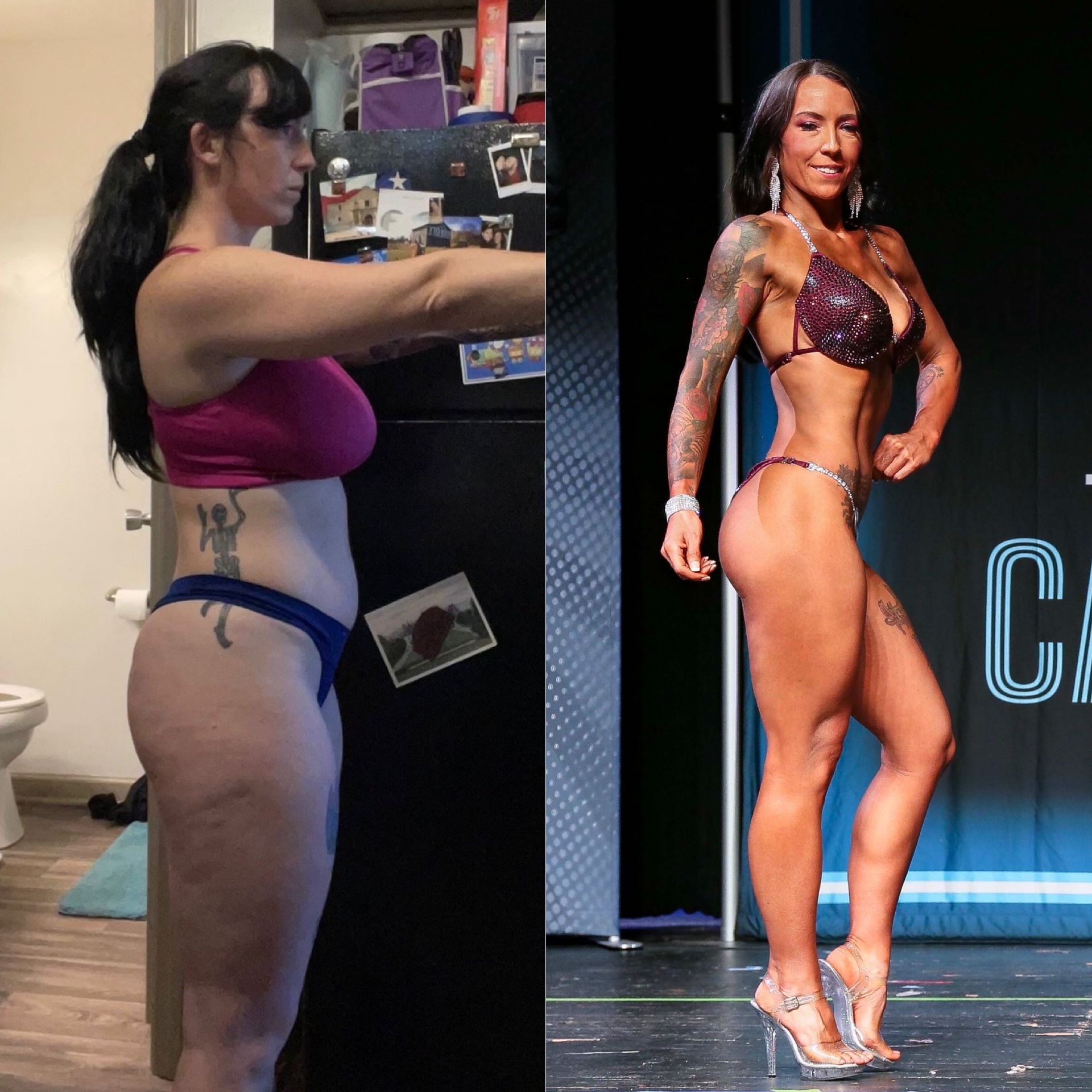 Before and after transformation.