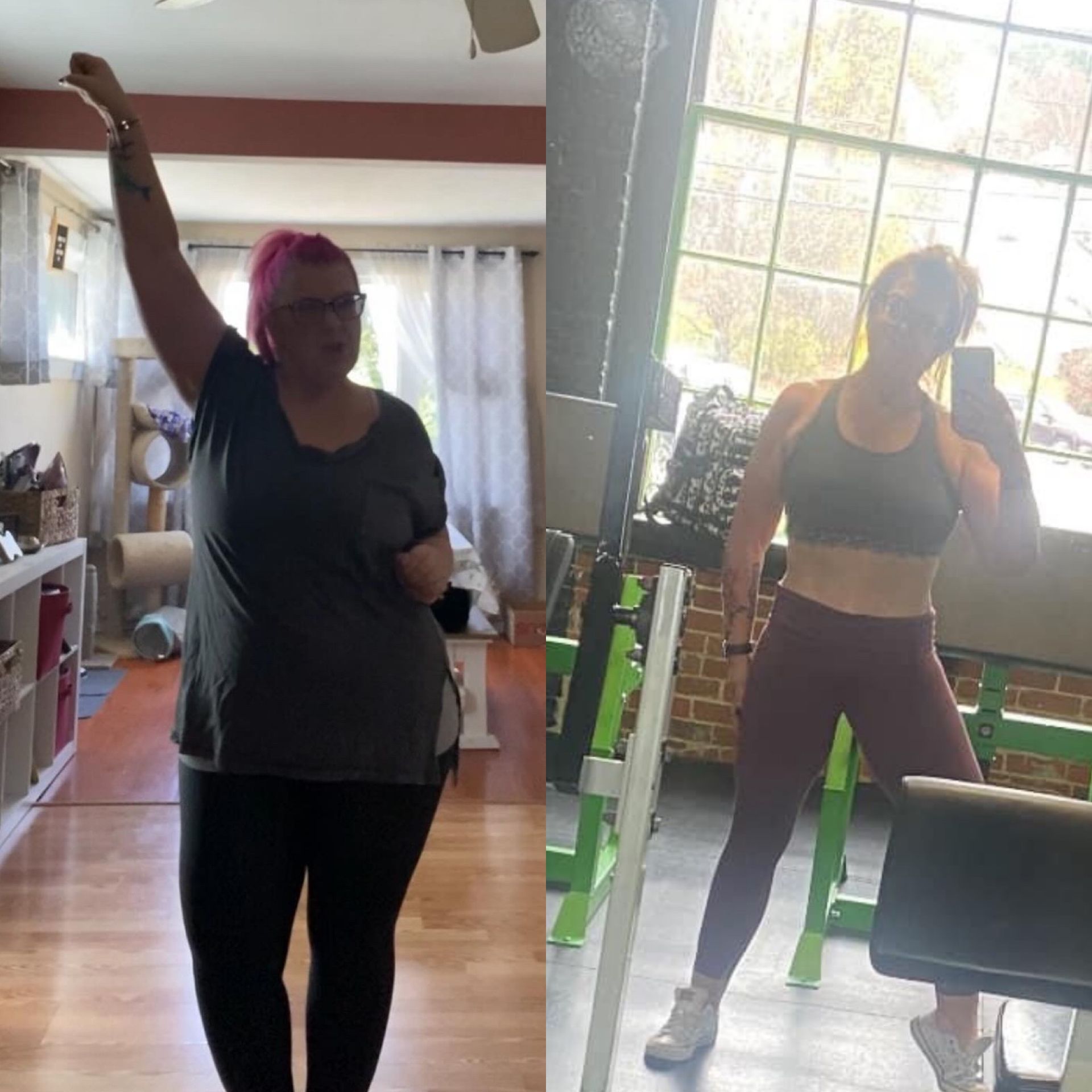 Before and after transformation.