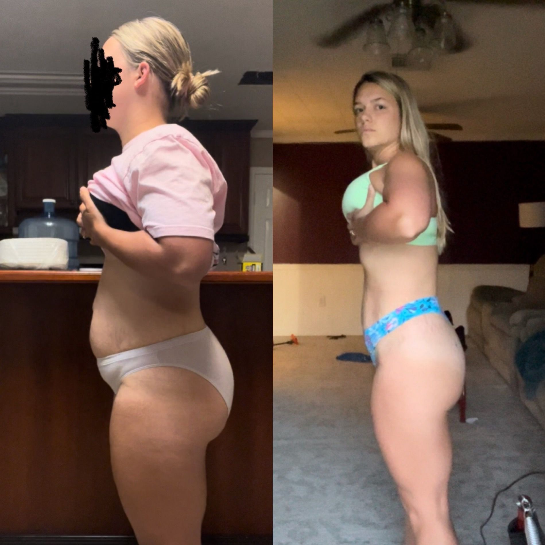 Before and after transformation.