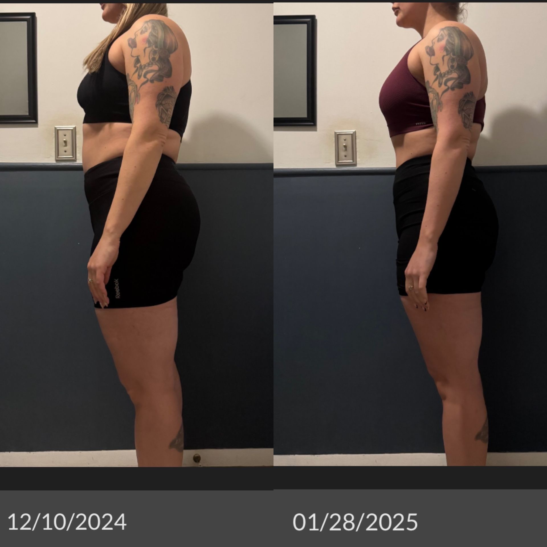 Before and after transformation.