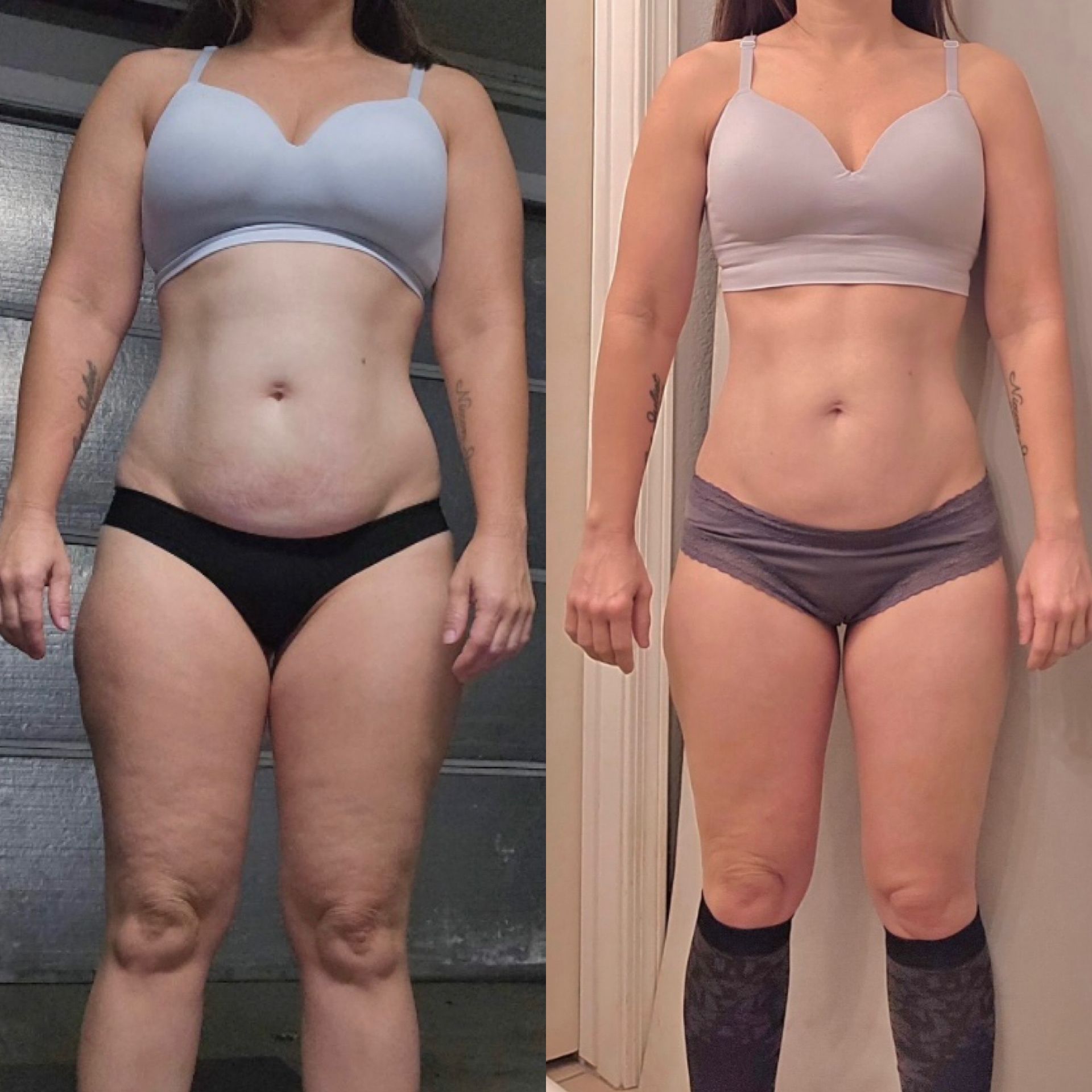 Before and after transformation.