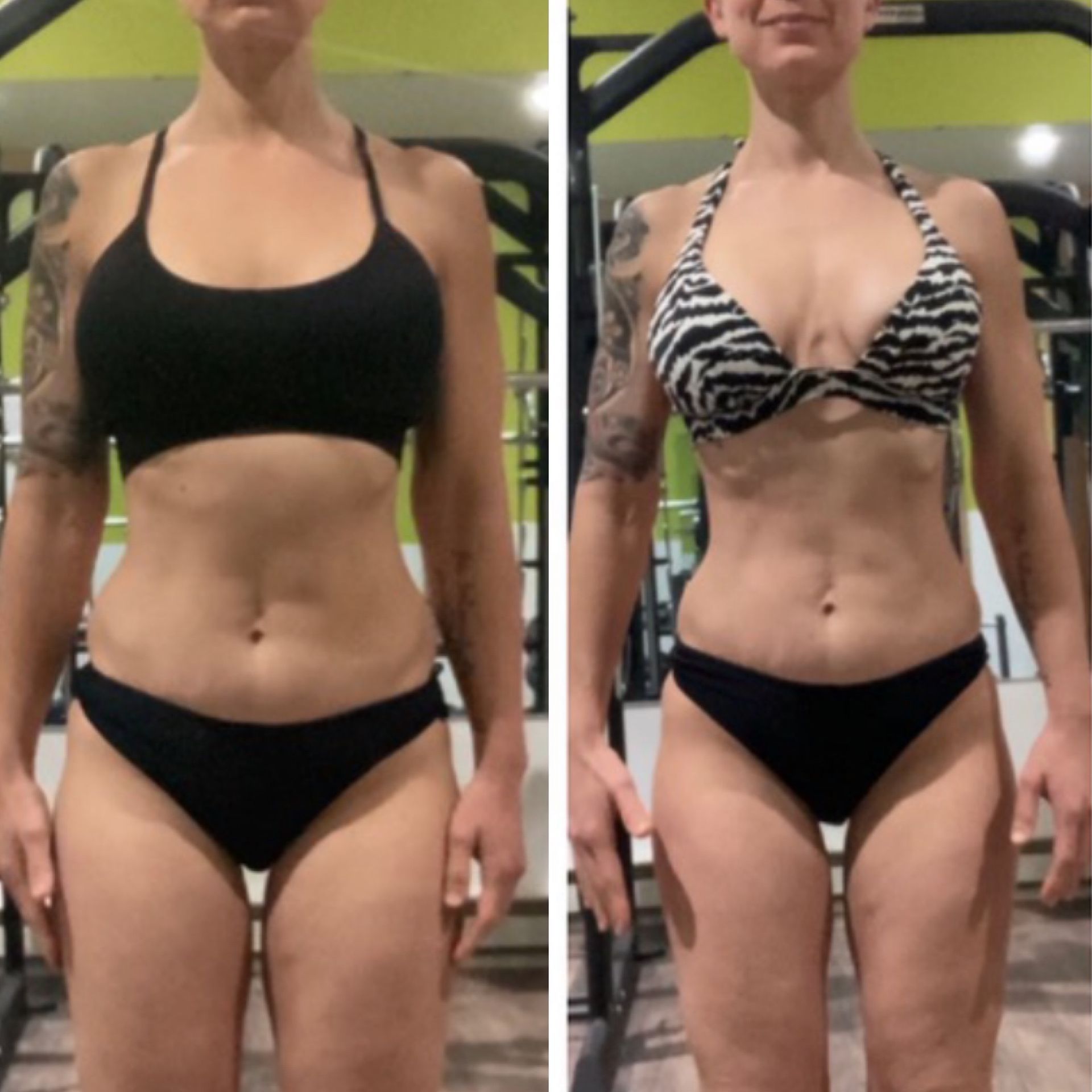 Before and after transformation.