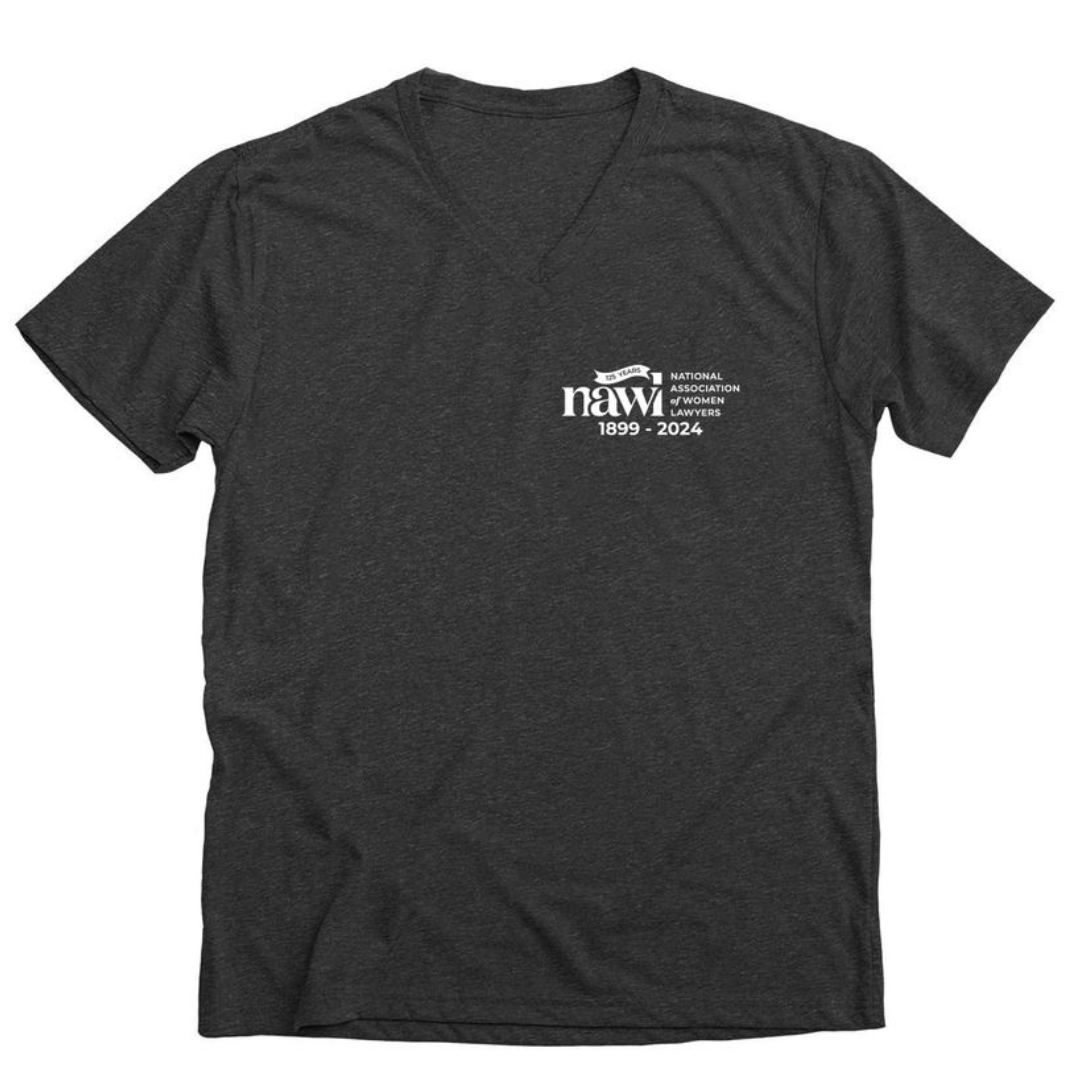Dark grey tee with NAWL logo