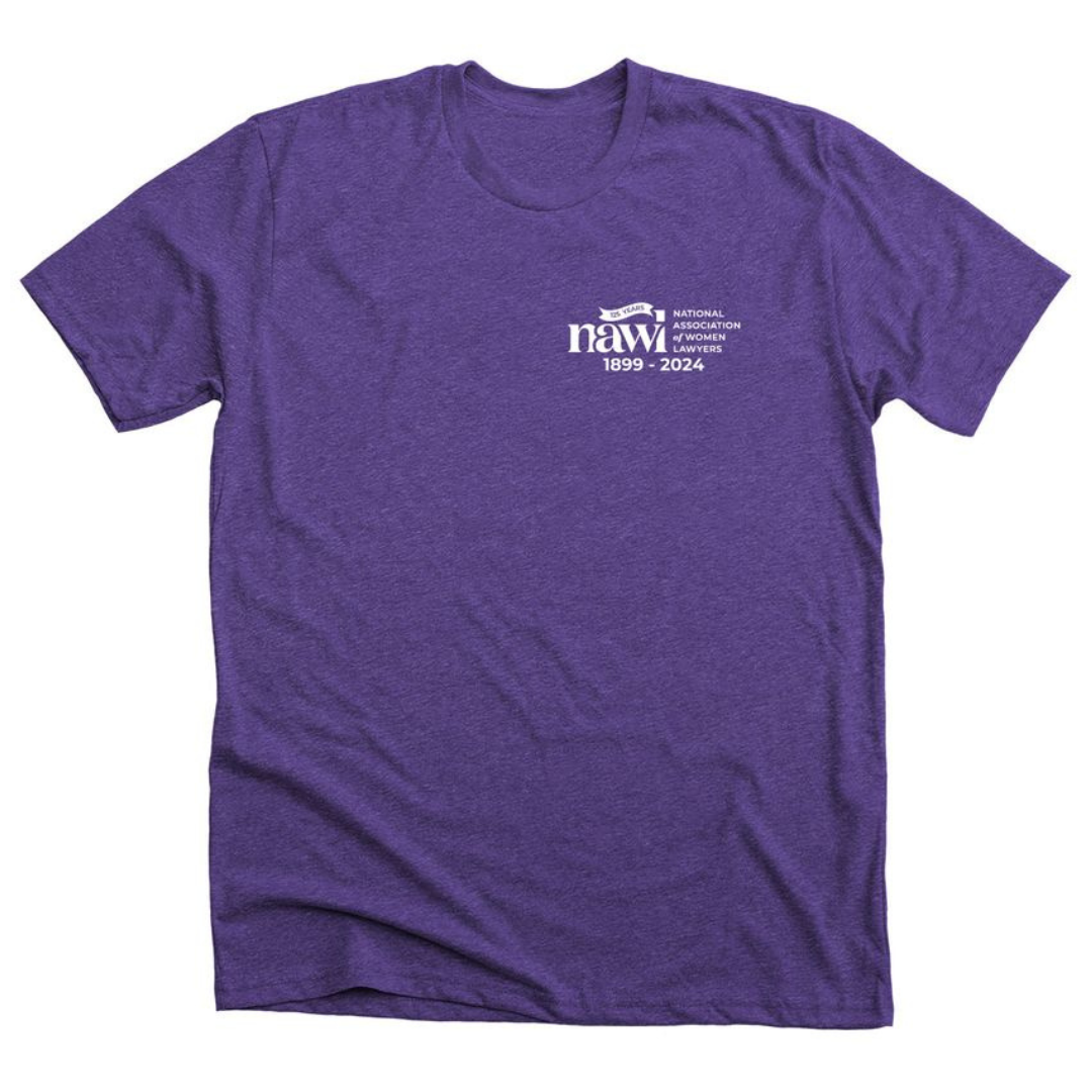 Purple Tee with NAWL logo