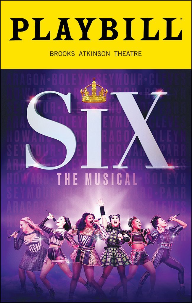 Playbill for SIX the musical