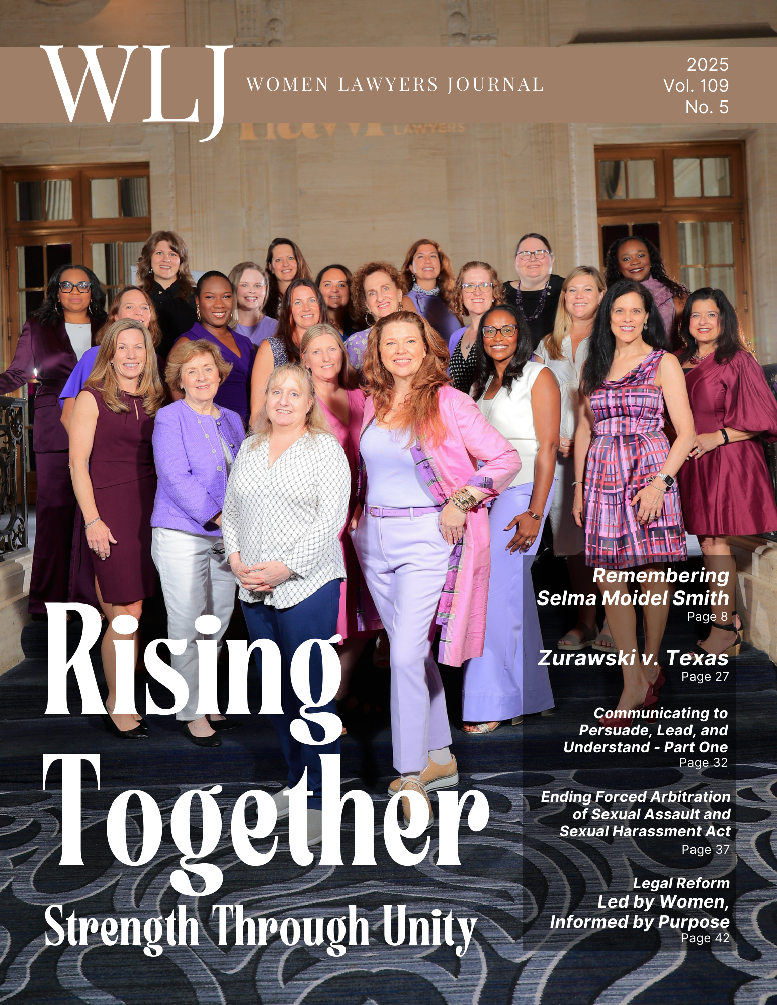 Cover of Women Lawyers Journal Volume 109 No. 5