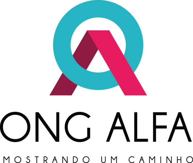 A logo for long alfa mostrando um caminho