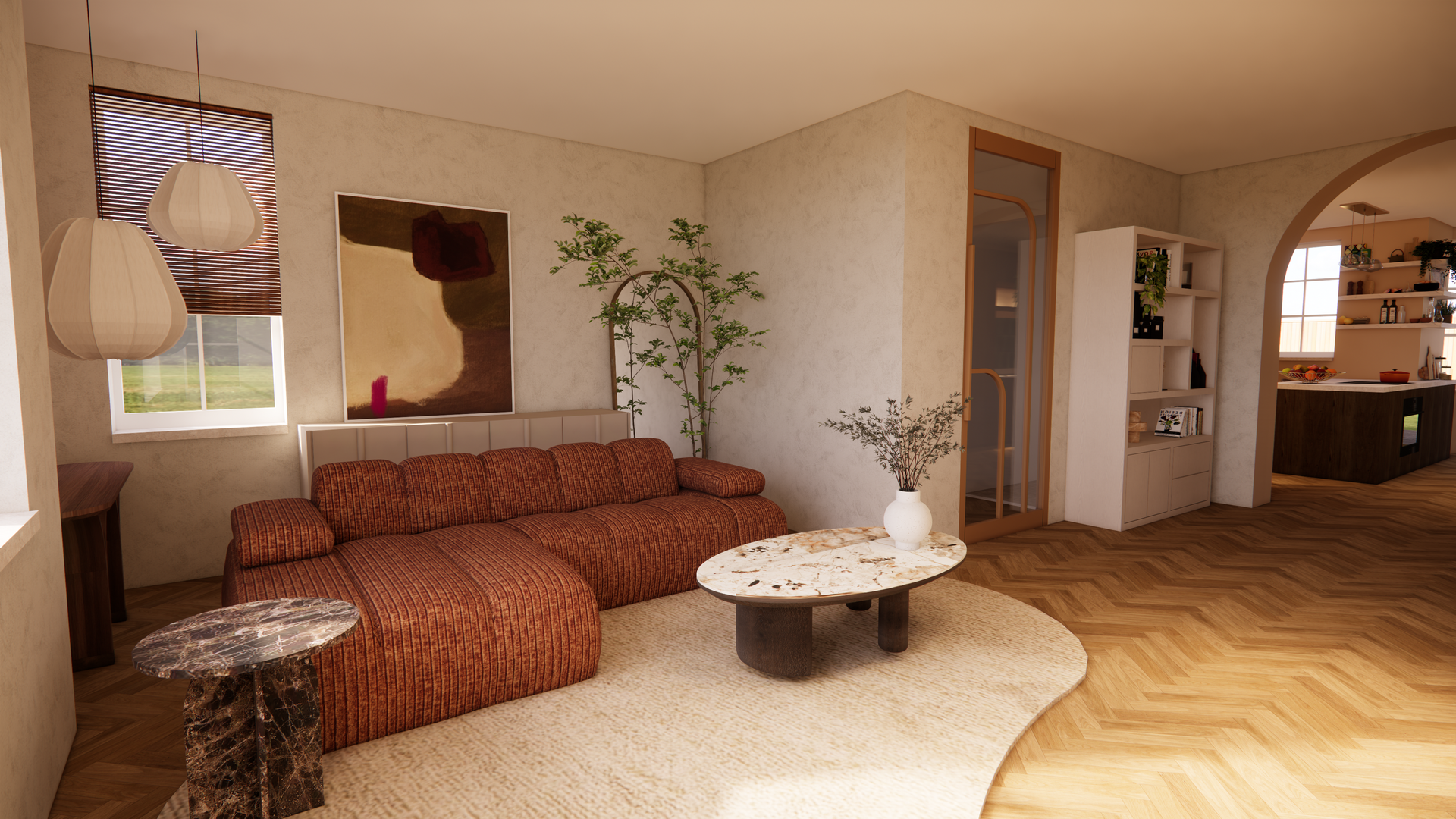 Retro Vintage woonkamer